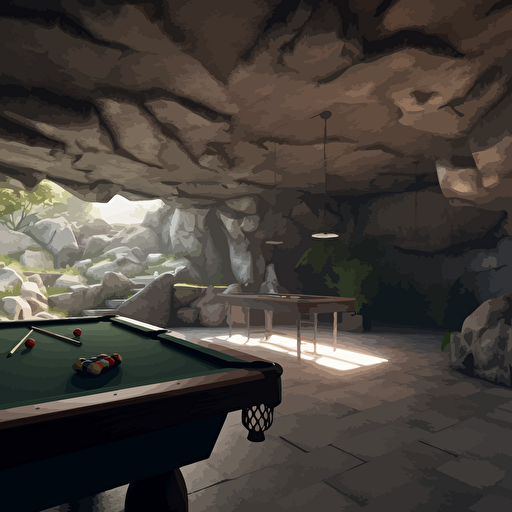 man cave, unbiased terravectorscape silk texture, double cubic vanishing point, unreal engine
