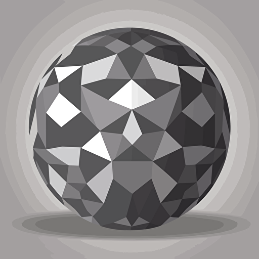 geodesic sphere sticker, in the style of black and grey, flat vector, orderly arrangements, precisionist style