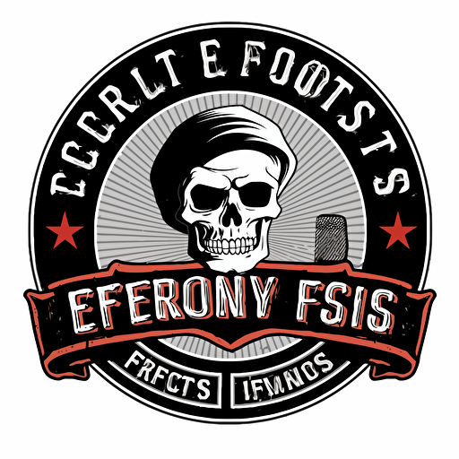 logo for a club rec team called the Pinellas County Jerkoffs, vector file, logo