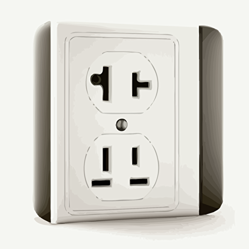 an electrition changing electrical outlet in home icon, vector, flat, white background