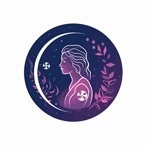 a geneological vector icon, perfect for creating genealogy sites royalty illustration, in the style of dark pink and indigo, eco-kinetic, logo, paleocore, whitcomb-girls, nihilcore, relational aesthetics
