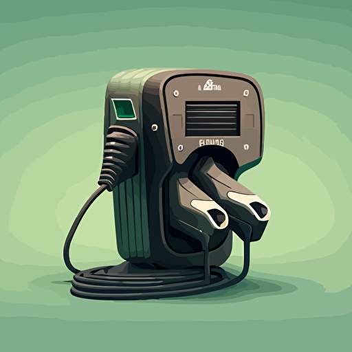 vector art of an electronic vehicle charger