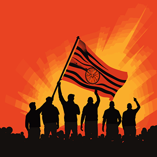 football ultras waving flags vector art