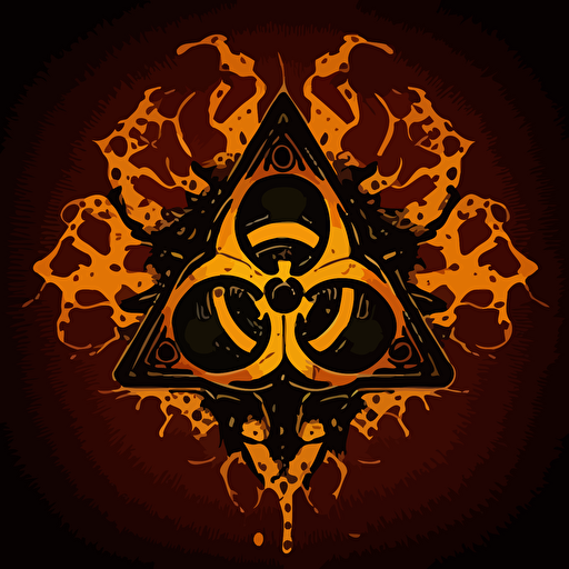 a biohazard desktop wallpaper background vector