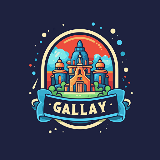 Gallery logo, vector, flat design