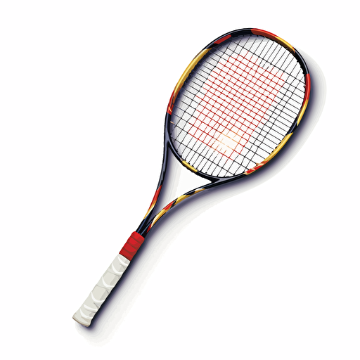 generic raquet sports vector, white background
