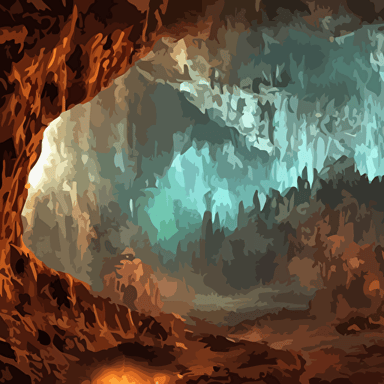 gigantic cave interior glowing stalagtites stalagmites biochemical glowing bulbous planetarium interior matrix nebuchadnezzar biomechanical gieger 3d rendered steampunk iron smelting pits dungeons dragons mines high tech industrial maschinen krieger warm saturated colours mri machine millennium falcon space station vuutun palaa massive piping inspired nuclear reactor submarine ilm beeple star citizen halo mass effect starship troopers elysium