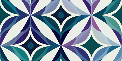 hexagonal vector style illustration, repeatable pattern, blue and purple and green, lino print, line detail, grainy texture