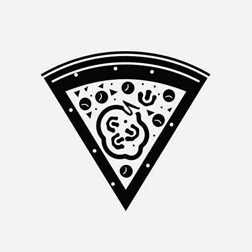 pizza logo, white background,modern, vector,