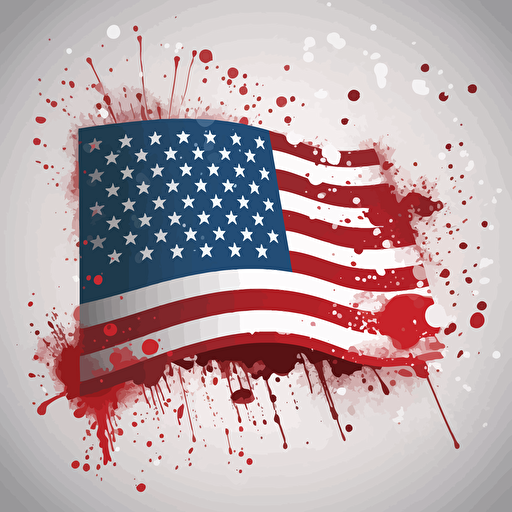 american flag vector design