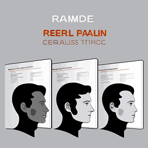 a simple and readable training course for 3 different types of profiles, vector design, powerpoint format