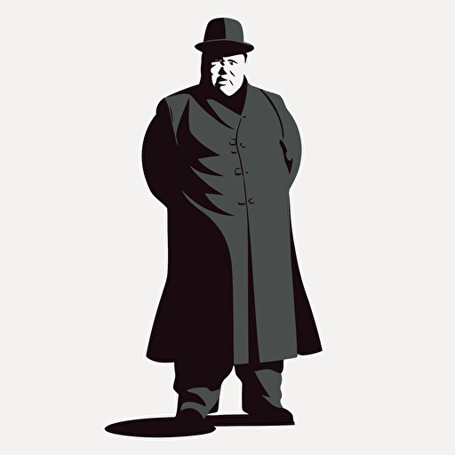 chinese style illustration ming dynasty of Winston Churchill on a white background vector image