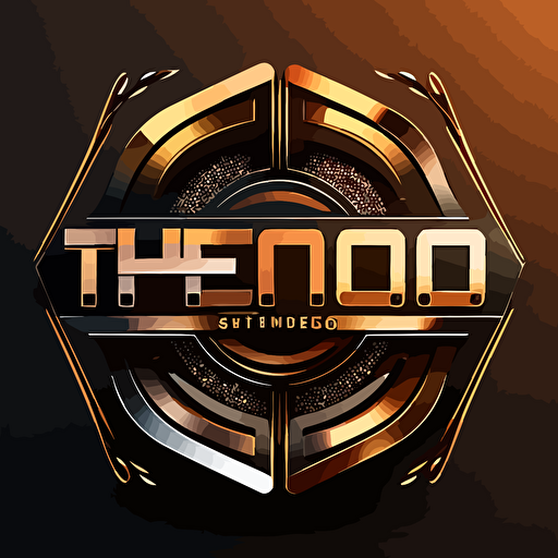 techno modern design tv show logo vectorial