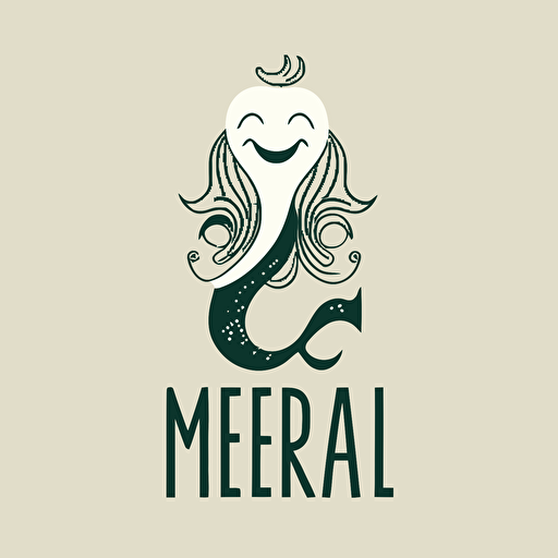 mermaid, logo, vector, simple, happy, love, minimal, Terry Heckler