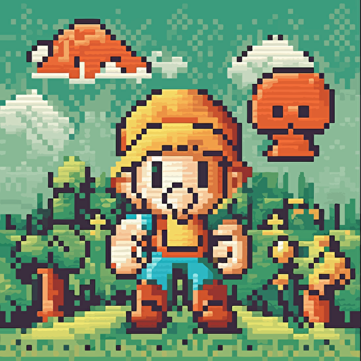 pixel art vector image