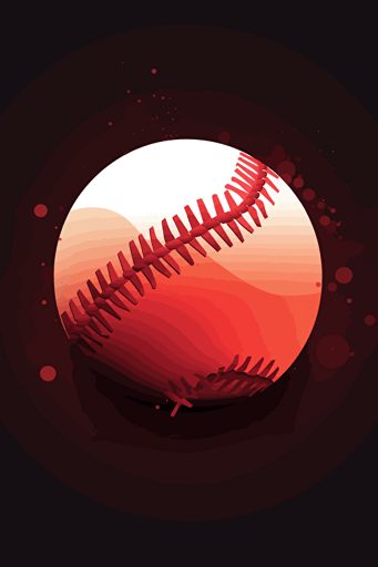 baseball, minimalistic vector,