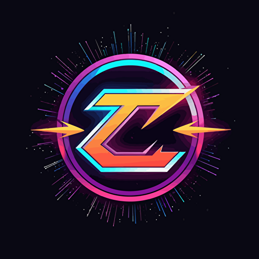 CZ combined logo in a futuristic super simple style, vector letter logo, vector letter simple logo