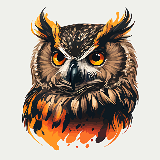 a vector image of an owl. Logo design