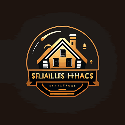 a simple logo, building services , flat vector, professional