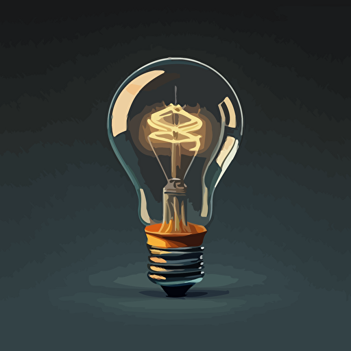 light bulb vector art