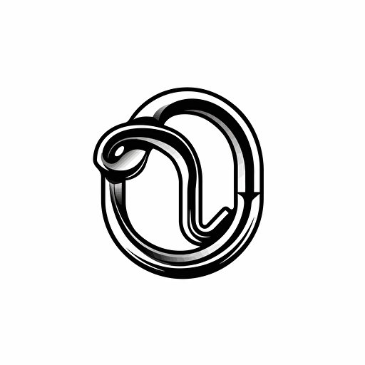 carabiner logo vector black and white
