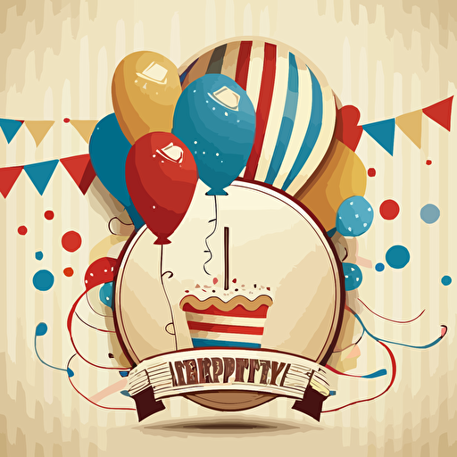 vector birthday decoration