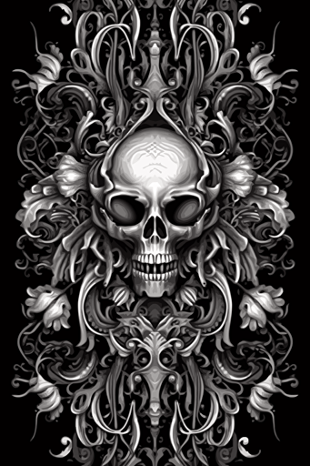 gothic art pattern, detailed, vector