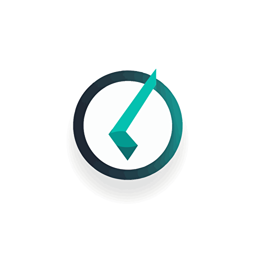 logo for a AI toods company featuring a check mark, simple, vector