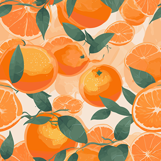 2d vector art of oranges