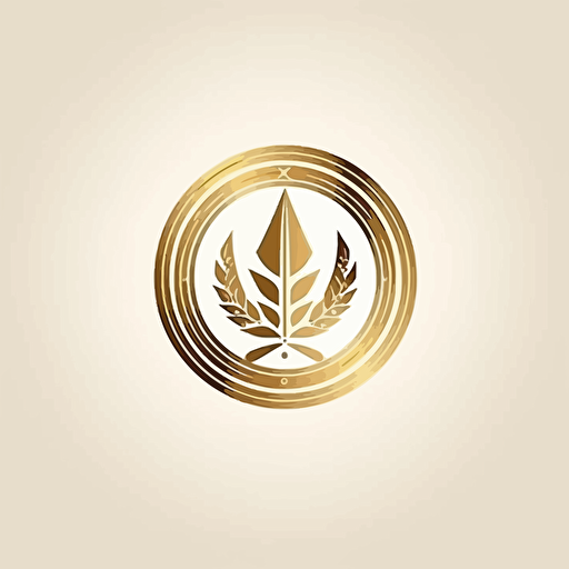 symbol of wealth, vector, 2d business logo, pass synonym of wealth