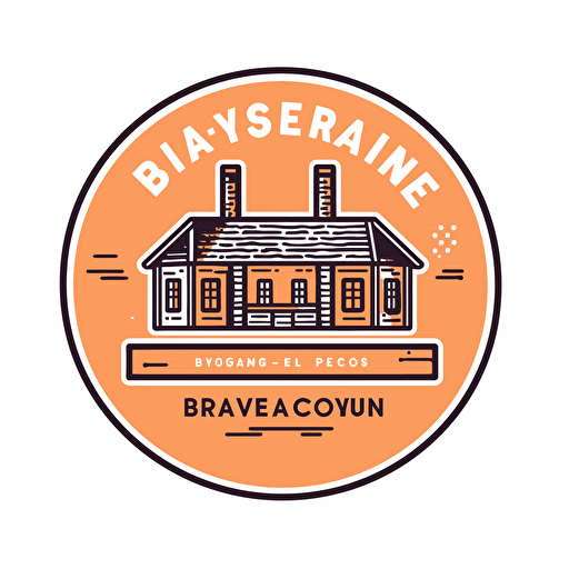 a very simple 2d vector logo for an indian restaurant called biryani house that compliments well with the color #FFC300 on a white background