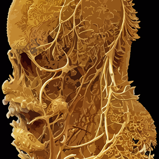 human 150 mm anatomical flesh flowers mandelbrot fractal facial muscles veins arteries intricate golden ratio frame microscopic elegant highly detailed ornate ornament sculpture elegant luxury beautifully lit ray trace unreal 3d pbr style peter gric romero ressendi
