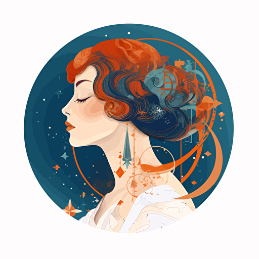 minimalistic vector logo, working on spiritaul developement, inspired by Catrin Welz