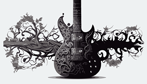 guitar,no background,vector,
