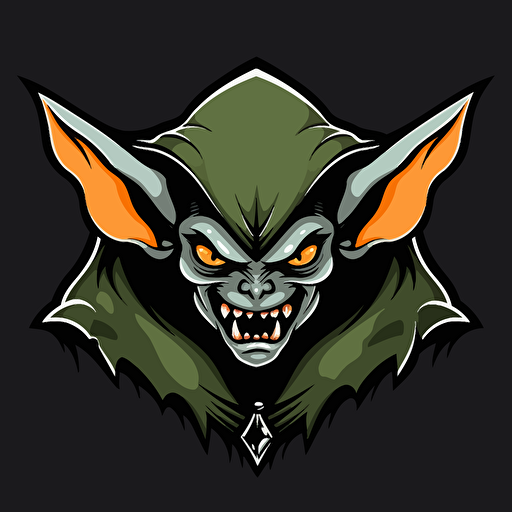logo design of a loot goblin, diablo, chaotic, minimalist, vector design, logo design, business