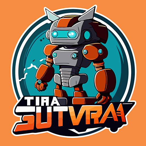 create simple, anime, robot, logo vector, futurama, style, svg, hd, v 5