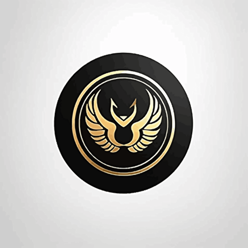 simple vector logo design, icon, Crypto coin, flat logo,