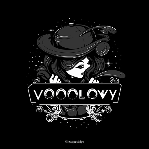 CodeWaPoly, vector art logo design, cartoonistic, black color