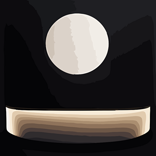 ultra simplistic minimalistic and futuristic black logo representing company night light for cottage outdoor light vector