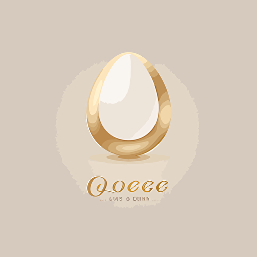 simple minimalist logo design that spells the word GOOSE, but uses a golden goose egg inplace of the letter "o". Vector. Clean background