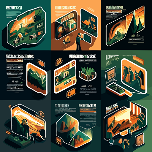 vector YouTube thumbnails for document sharing