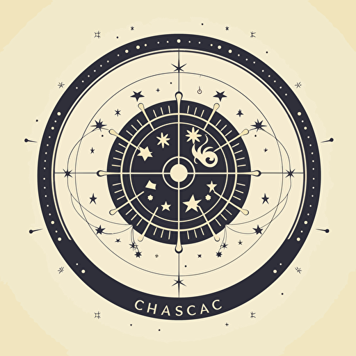Chic astrological consultancy logo, Apple-like elegance, minimalistic design elements, fresh appearance, vector illustration, Adobe Illustrator