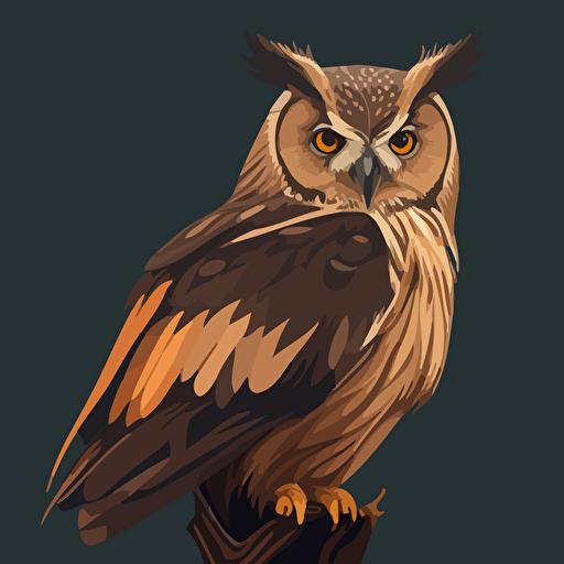 a vector image of an owl