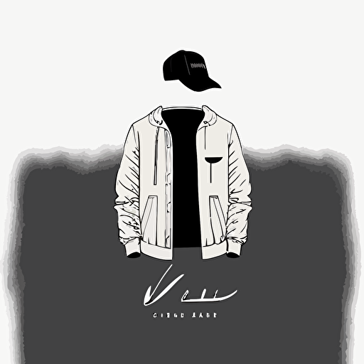 a minimalist vector logo for a designer clothing company, streetwear