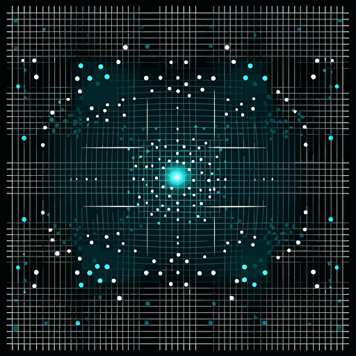 vector pattern with grid and dots, vector art, movement