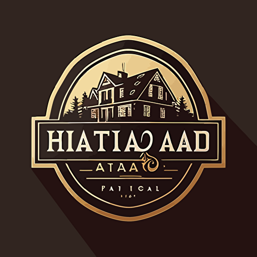 A logo for a real estate company named Chad Ratto vector image