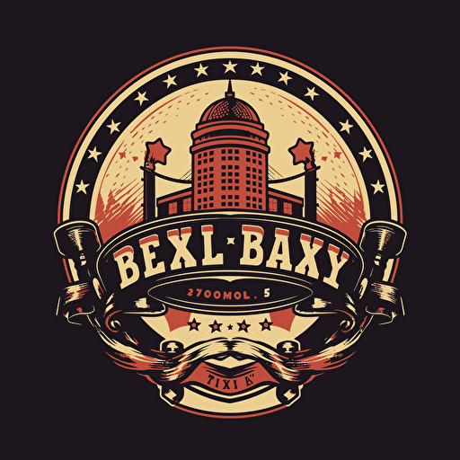 logo design for a bail bond agency called TX Best Bail Bonds. Image vector include legal and law enforcement elements.