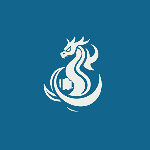 logo, dragonair Pokémon, Vector art, minimalist