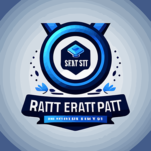 vector logo for Smart Reportz blue and professional