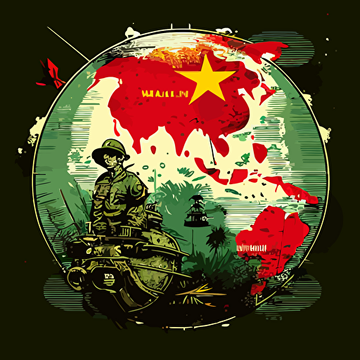 vector illustration of the globse with the Vietnam in the spotlight